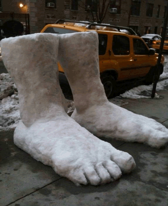 2 feet of snow