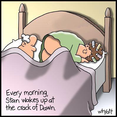 crack of dawn