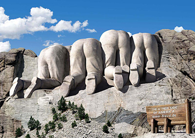 Mt. Rushmore from the Canadian Side